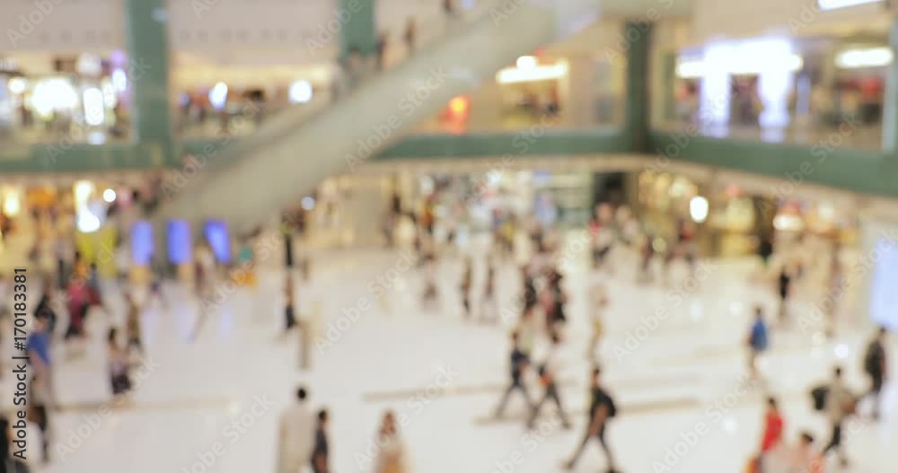 Blur of shopping mall Blur of shopping mall
