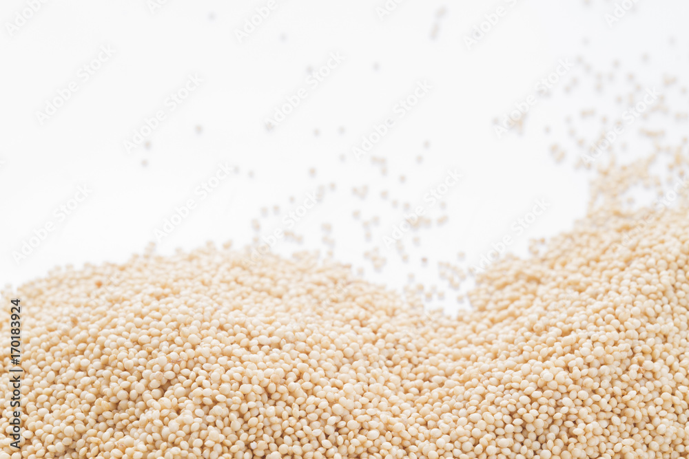 pile of seeds and amaranth flour