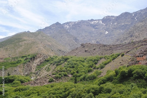 Scenery in Atlas Mountains, Toubkal