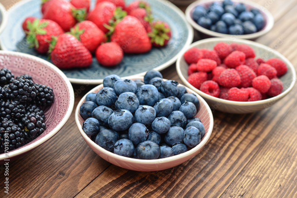 Different fresh summer berries