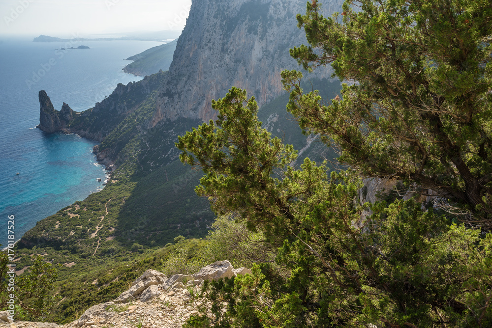 Sardegna, panorama da Punta Giradili, Baunei 