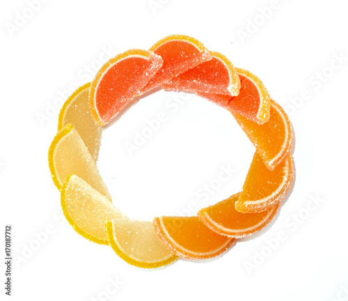 fruit jellies in form citrus