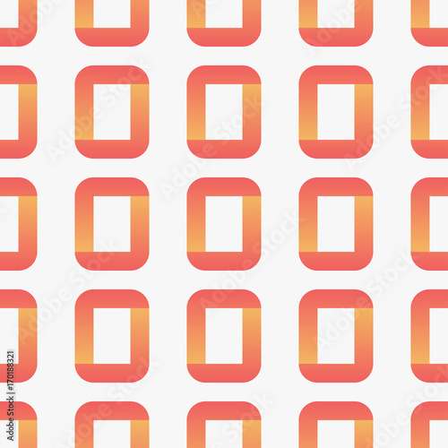 Seamless vector pattern with rounded rectangles