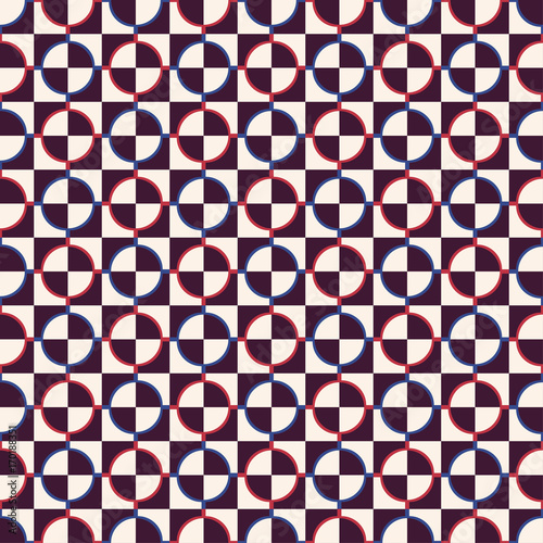 Seamless vector pattern with circles