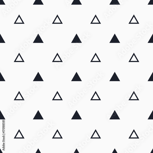 Seamless vector pattern with triangles