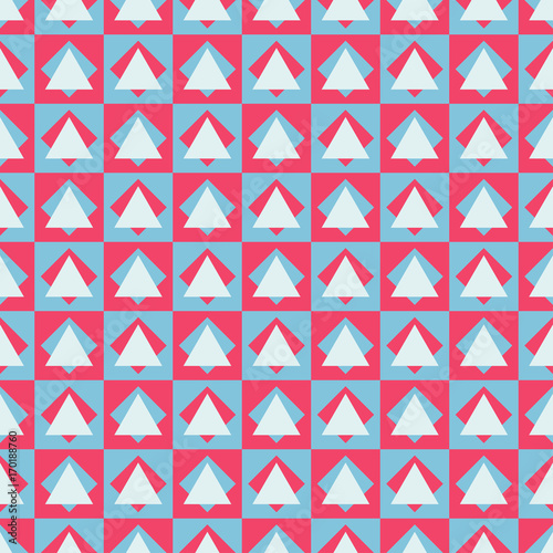 Seamless vector pattern with geometric figures