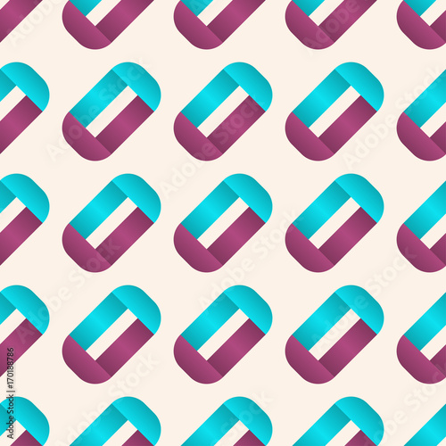 Seamless vector pattern with abstract shapes