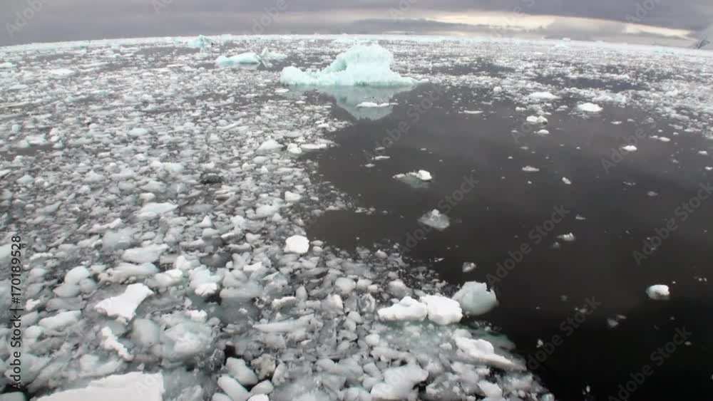 Ice movement and snow in ocean of Antarctica. Amazing unique beautiful wilderness nature and landscape of white mountains. Extreme tourism cold desert north pole. Ice movement and snow in ocean of Antarctica. Amazing unique beautiful wilderness nature and landscape of white mountains. Extreme tourism cold desert north pole.