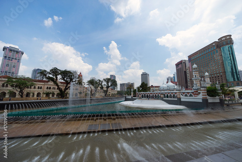 Photography New development taking place at Masjid Jamek Kuala Lumpur as part of River of Life project by city council of Kuala Lumpur