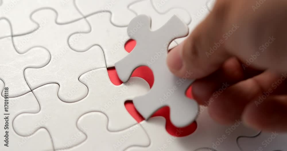 Completing Jigsaw puzzle with one pieces