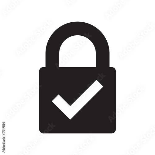 secure icon vector