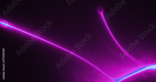 Purple And Blue Abstract Lines Curves Particles Background