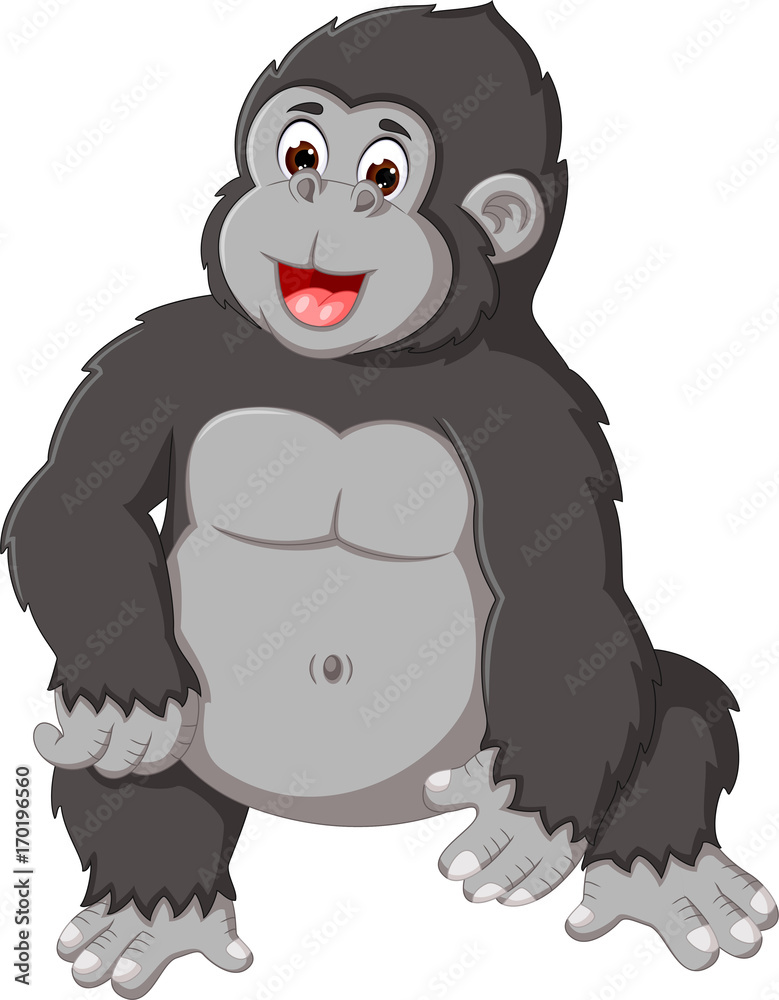 funny orangutan cartoon sitting with laugh funny orangutan cartoon sitting with laugh
