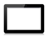 Vector digital tablet isolated on white background