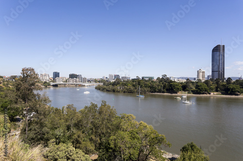Brisbane River and Botanical Gardens.