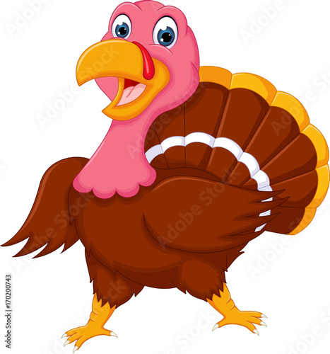 funny turkey cartoon with dancing