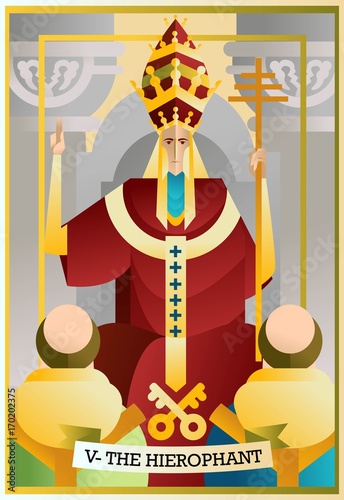 tarot fifth card the pope the hierophant