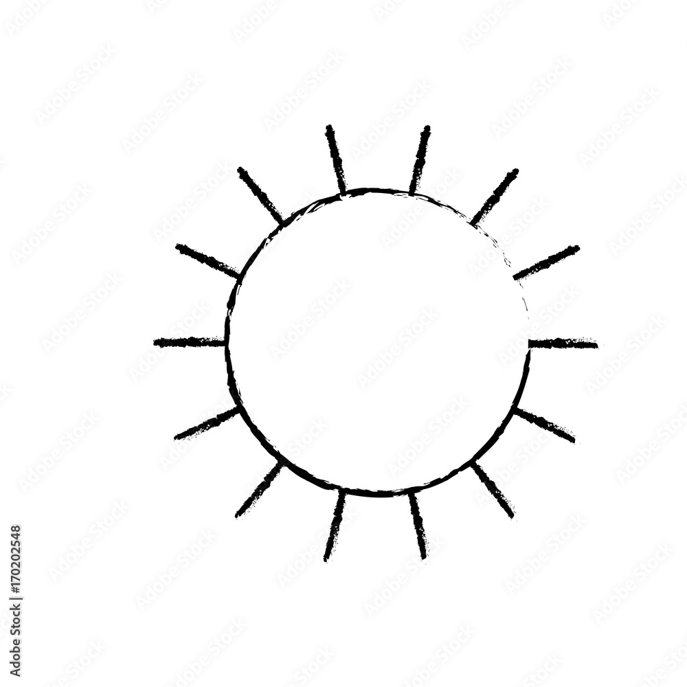 sun icon in monochrome blurred silhouette sun icon in monochrome blurred silhouette