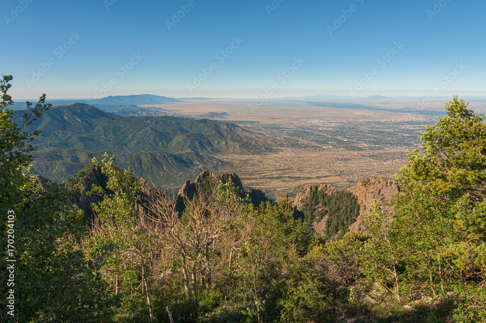 View from the Sandias
