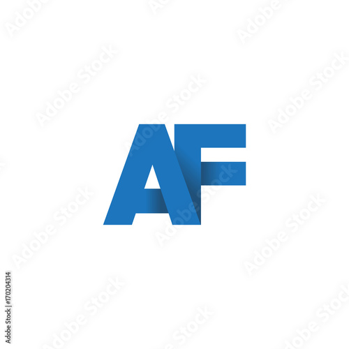 Free Download Initial letter logo AF, overlapping fold logo, blue color

 - GFXLoad