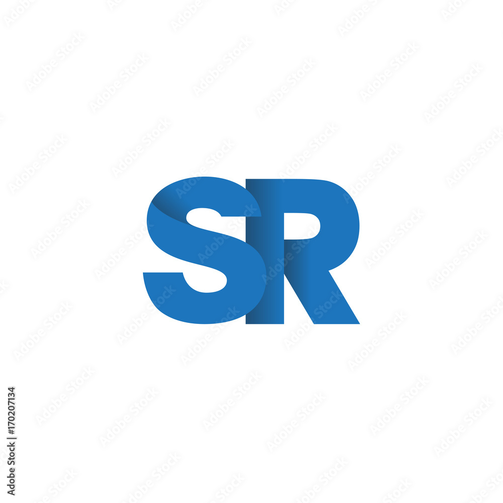 Initial letter logo SR, overlapping fold logo, blue color
Initial letter logo SR, overlapping fold logo, blue color