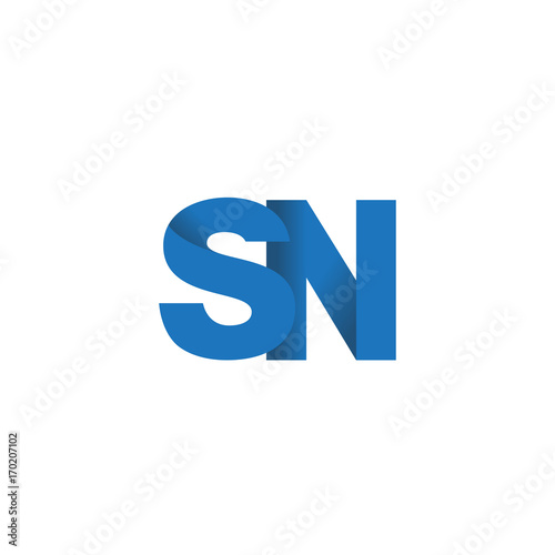 Free Download Initial letter logo SN, overlapping fold logo, blue color

 - GFXLoad