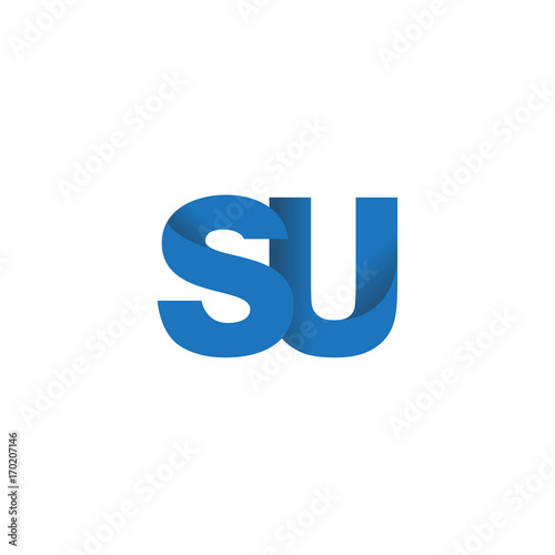 Free Download Initial letter logo SU, overlapping fold logo, blue color

 - GFXLoad