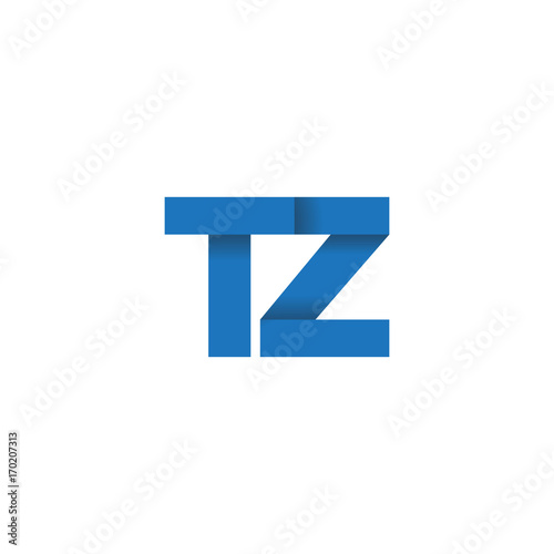 Free Download Initial letter logo TZ, overlapping fold logo, blue color

 - GFXLoad