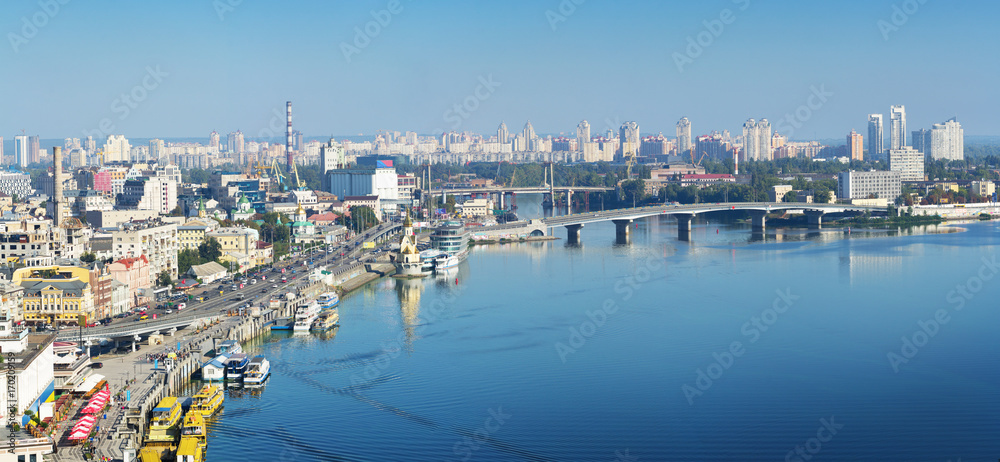 Cityscape of Kiev in early morning