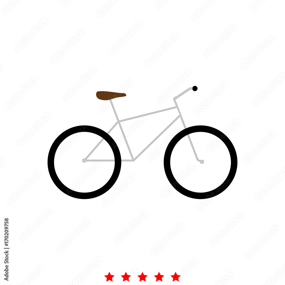 Bicycle it is icon .