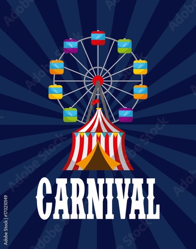 carnival fun fair entertaiment festival vector illustration photo