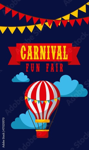 carnival fun fair entertaiment festival vector illustration photo