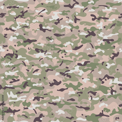 Seamless camouflage military cloth of infantry. Abstract background. Vector illustration