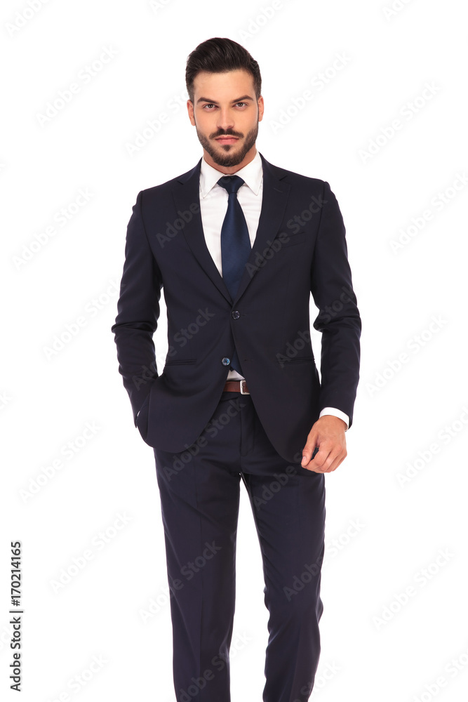 un shaved young smiling business man un shaved young smiling business man