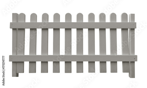 Wooden fence - white