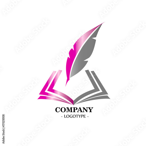 Creative Feather Concept Logo Design Template