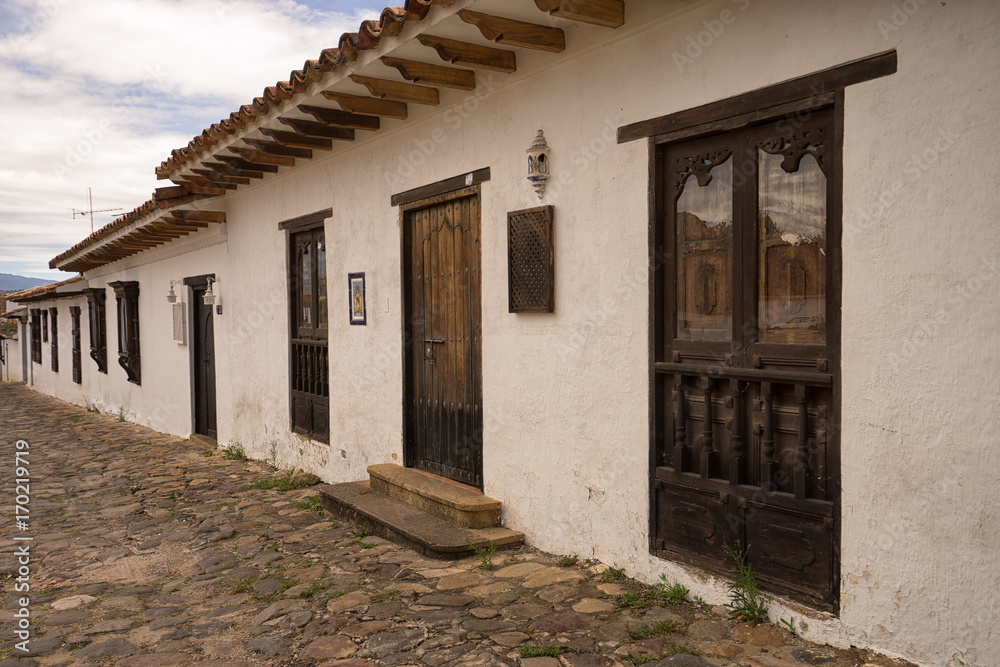 colonial style houses in Villa de Leyva