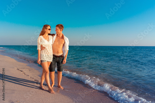 Summer couple at beach © fotofabrika