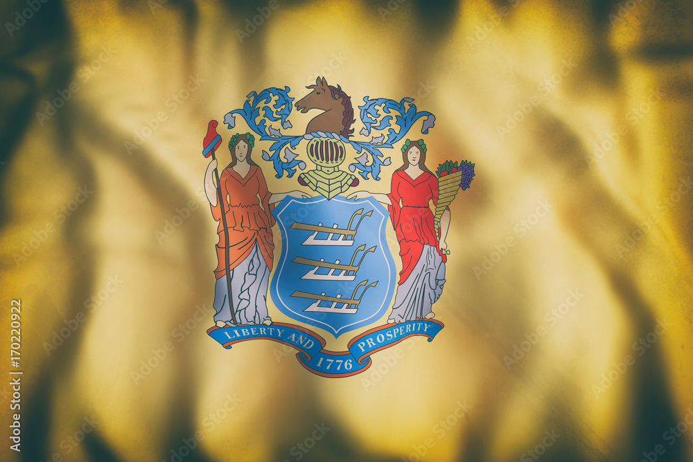 Naklejka premium New Jersey State flag