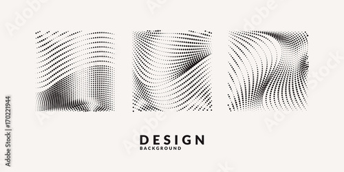Vector abstract background with a colored dynamic waves, line and particles.