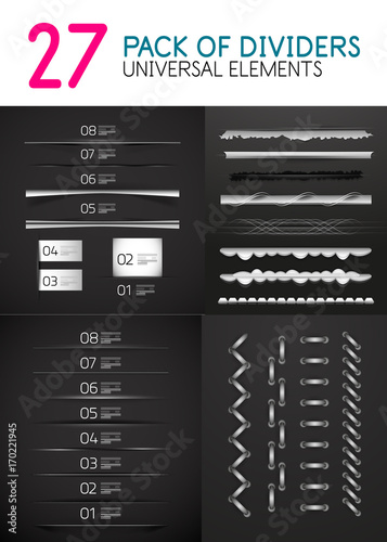 Mega collection of paper banners and dividers