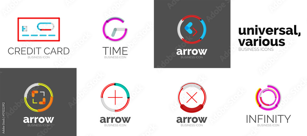 Set of web linear icons Set of web linear icons