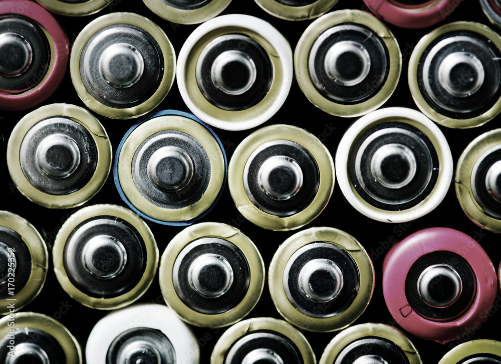 Various of alkaline battery background Various of alkaline battery background