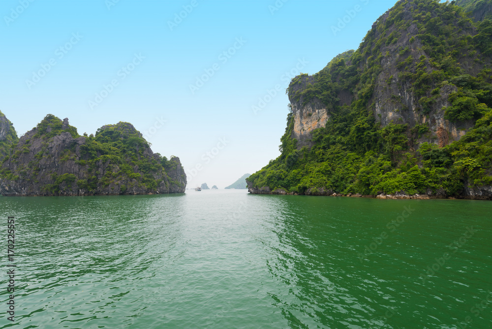 limestone rocks in Ha Long Bay, northern Vietnam