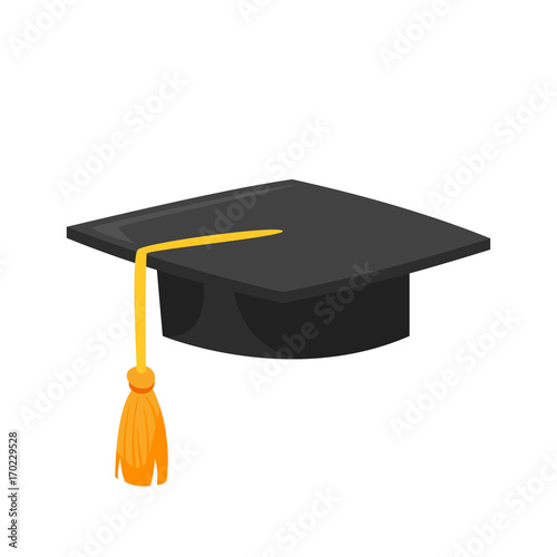 illustration of graduation cap. © thruer