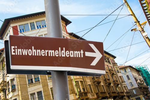 Schild 223 - Einwohnermeldeamt photo