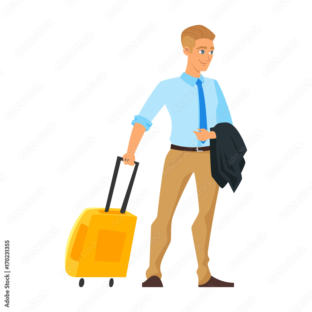 businessman having a business trip businessman having a business trip