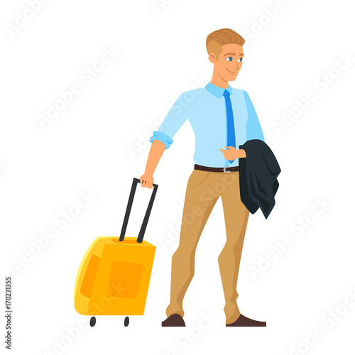 businessman having a business trip