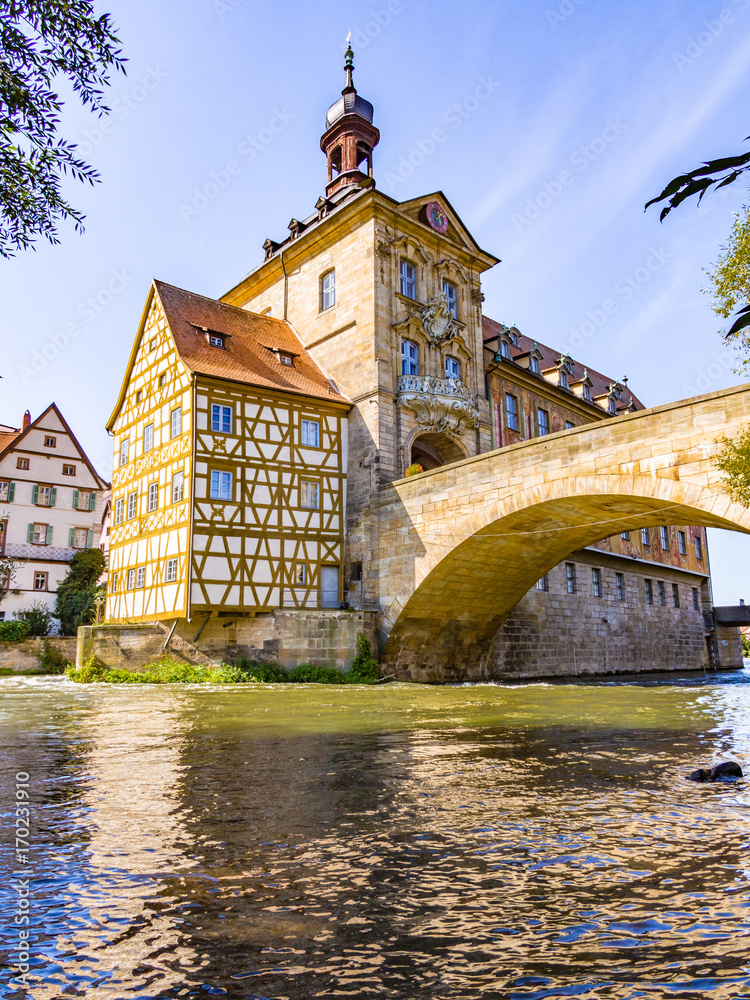 Old Town Hall on the bridge, Bamberg, Germany