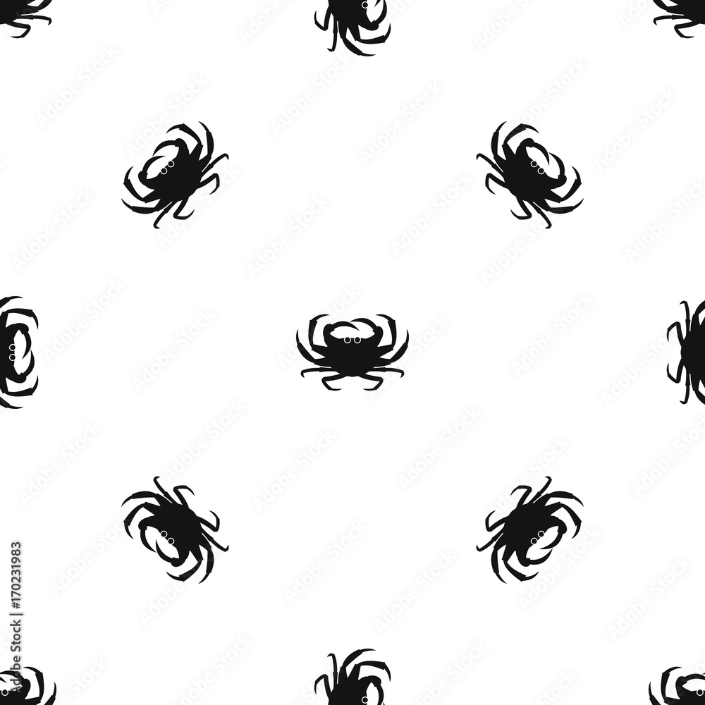 Obraz premium Crab pattern seamless black